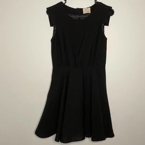 Anthropologie Pins and Needles Black Dress Size S
